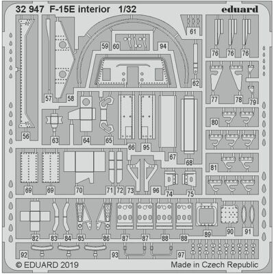 Eduard F-15E Innenraum 1/32 - Modellflugzeug-Set Eduard F-15E Innenraum 1/32 - Modellflugzeug-Set