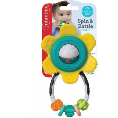 Infantino INF Spin & rattle teether, Esel Infantino INF Spin & rattle teether, Esel