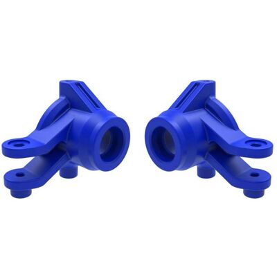 Traxxas Steering blocks, left & right (blue) Traxxas Steering blocks, left & right (blue)
