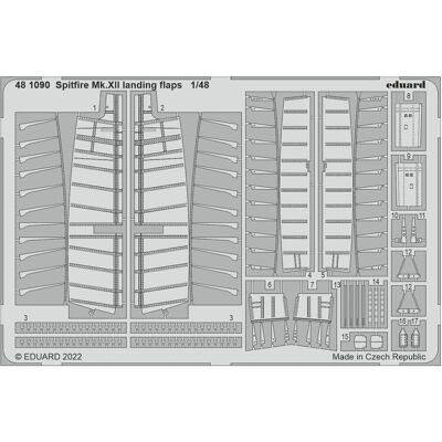 Eduard Spitfire Mk.XII landing flaps for AIRFIX Eduard Spitfire Mk.XII landing flaps for AIRFIX