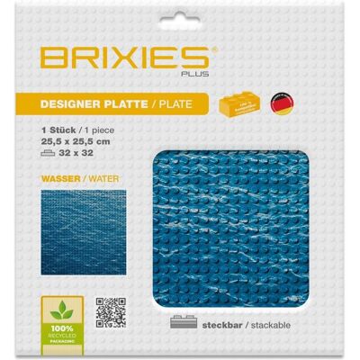 Brixies Bauplatte 32x32 Wasser Brixies Bauplatte 32x32 Wasser