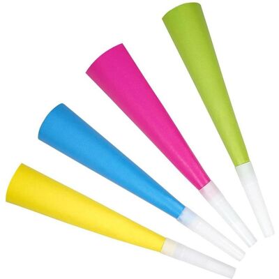 Teka Neon Partytrompeten 4 Stk (4 Stk.) Teka Neon Partytrompeten 4 Stk (4 Stk.)