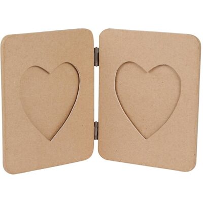 Décopatch Pappmaché Rahmen mit Herzen Décopatch Pappmaché Rahmen mit Herzen