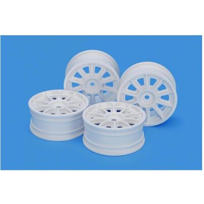 Tamiya TH 10-Spoke Wheels (white 24mm Offset 0) Tamiya TH 10-Spoke Wheels (white 24mm Offset 0)