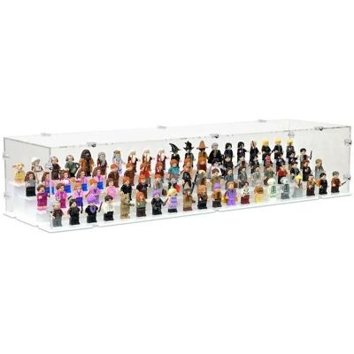 iDisplayit Acryl-Display für 80 LEGO-Minifigur (mit weissem Boden und Noppen) iDisplayit Acryl-Display für 80 LEGO-Minifigur (mit weissem Boden und Noppen)