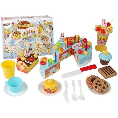 Lean Toys, Kaufladen Zubehör, DIY Kuchen-Süssigkeiten-Set mit Klettverschluss Lean Toys, Kaufladen Zubehör, DIY Kuchen-Süssigkeiten-Set mit Klettverschluss