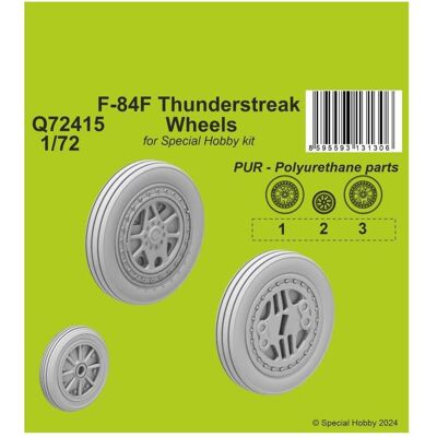 CMK F-84F Thunderstreak Wheels 1/72 / for Special Hobby kits CMK F-84F Thunderstreak Wheels 1/72 / for Special Hobby kits