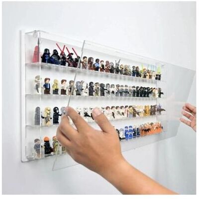 iDisplayit Acryl-Wand-Display für 100 LEGO-Minifiguren iDisplayit Acryl-Wand-Display für 100 LEGO-Minifiguren