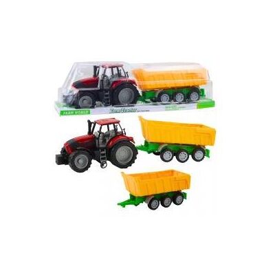 Lean Toys Landwirtschaftlich, Ackerschlepper, Mit, Gelb, Anhänger, Rot 46cm Lean Toys Landwirtschaftlich, Ackerschlepper, Mit, Gelb, Anhänger, Rot 46cm