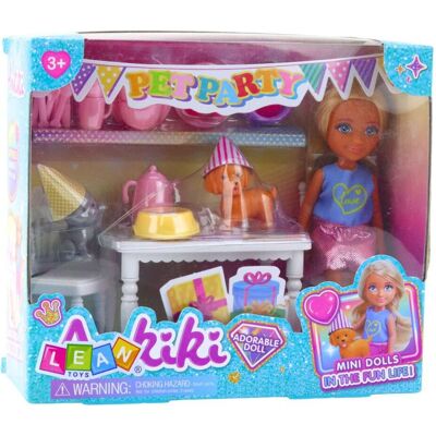 Lean Toys Lean Geburtstagsset Puppe Tiere Hund Katze Tischzubehör Lean Toys Lean Geburtstagsset Puppe Tiere Hund Katze Tischzubehör