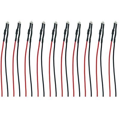 Tams Elektronik 81-30137-10-C LED mit Anschlussdrähten Grün, Klar 10 St. Tams Elektronik 81-30137-10-C LED mit Anschlussdrähten Grün, Klar 10 St.