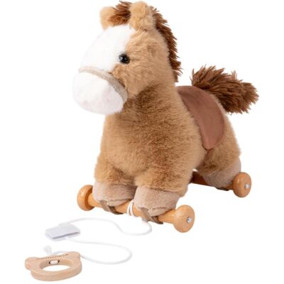 Teddykompaniet - Pulling Animal, Horse Brown, 30 cm (TK4329) Teddykompaniet - Pulling Animal, Horse Brown, 30 cm (TK4329)