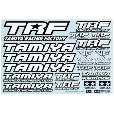 Tamiya 1:10 Sticker-Set TRF schwarz/weiss Tamiya 1:10 Sticker-Set TRF schwarz/weiss