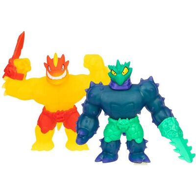 Moose Heroes of Goo Jit Zu Meteor Madness Dehnbare Figuren 2er-Pack Flame Blazagon vs. Cacticus 13 cm Moose Heroes of Goo Jit Zu Meteor Madness Dehnbare Figuren 2er-Pack Flame Blazagon vs. Cacticus 13 cm