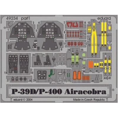 Eduard P-39D/P-400 Airacobra für Bausatz Eduard P-39D/P-400 Airacobra für Bausatz