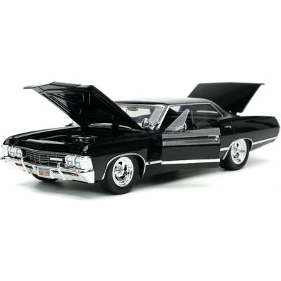 Jada Supernatural 1/24 Hollywood Rides 1967 Chevrolet Impala Sport Sedan avec Dean Winchester figurine Jada Supernatural 1/24 Hollywood Rides 1967 Chevrolet Impala Sport Sedan avec Dean Winchester figurine
