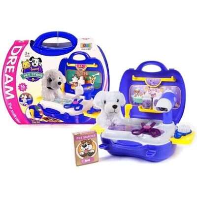 Lean Toys, Frisierkopf, Friseurset Hund im Koffer Lean Toys, Frisierkopf, Friseurset Hund im Koffer