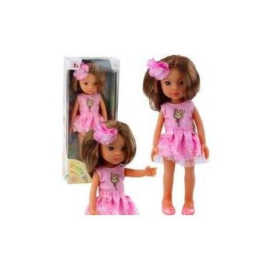 Lean Toys Lean Puppe Im Rosa Kleid Lange Braune Haarspange Blume Lean Toys Lean Puppe Im Rosa Kleid Lange Braune Haarspange Blume