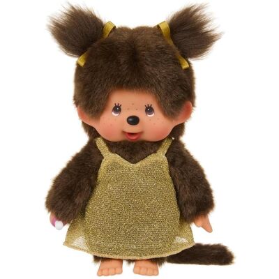 Monchhichi Plüschfigur Glitter Dress Girl gold 20cm (24 cm) Monchhichi Plüschfigur Glitter Dress Girl gold 20cm (24 cm)
