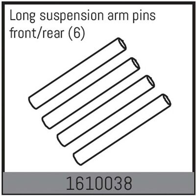 Absima long suspension arm pins front/rear (6) Absima long suspension arm pins front/rear (6)