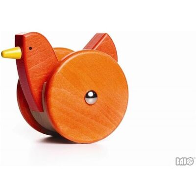 Bajo Nachziehtier Ziehtier Holzspielzeug Motorikspielzeug wippendes Huhn blau Bajo Nachziehtier Ziehtier Holzspielzeug Motorikspielzeug wippendes Huhn blau