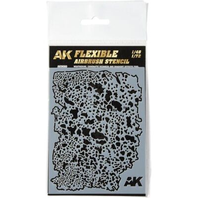 AK Interactive Flexible Airbrush Stencil 1/48 - 1/72 AK Interactive Flexible Airbrush Stencil 1/48 - 1/72
