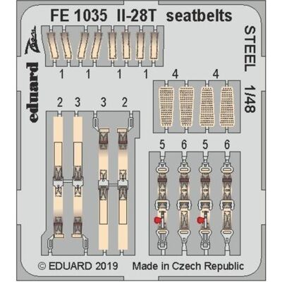 Eduard Il-28T seatbelts STEEL for Bobcat Eduard Il-28T seatbelts STEEL for Bobcat