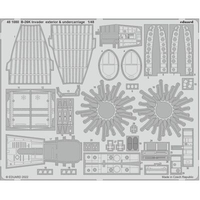 Eduard B-26K Invader exterior & undercarriage for ICM Eduard B-26K Invader exterior & undercarriage for ICM