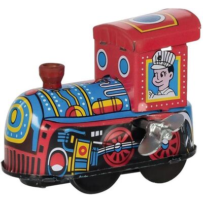 Goki Mini Lokomotive aus Blech mit Aufziehmotor Goki Mini Lokomotive aus Blech mit Aufziehmotor