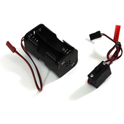 Absima Batteriebox mit Schalter für Mignonzellen Absima Batteriebox mit Schalter für Mignonzellen