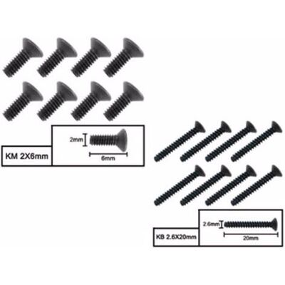 Amewi 3x23mm screw set Apache/Surpass Wild Amewi 3x23mm screw set Apache/Surpass Wild