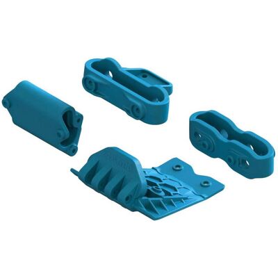 Arrma Lower Skid And Bumper Mount Set, Blue Arrma Lower Skid And Bumper Mount Set, Blue