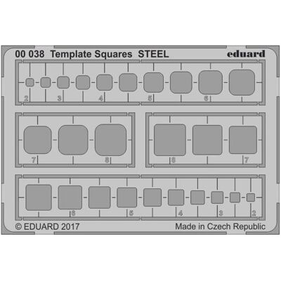 Eduard Template Squares STEEL Eduard Template Squares STEEL