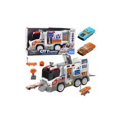 Lean Toys Krankenwagen Stadt Krankenwagen Medizinisches Fahrzeug Fahren Lichter Geräusche Lean Toys Krankenwagen Stadt Krankenwagen Medizinisches Fahrzeug Fahren Lichter Geräusche