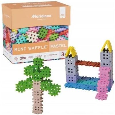 Marioinex Mini-Waffelblöcke, Pastellfarben, 200 Stück Marioinex Mini-Waffelblöcke, Pastellfarben, 200 Stück