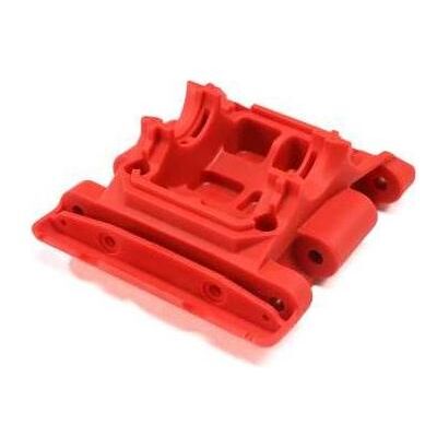 Arrma Rear Lower Skid/Gearbox Mount, Red Arrma Rear Lower Skid/Gearbox Mount, Red