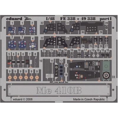 Eduard Me 410B für Revell Monogramm Bausatz Eduard Me 410B für Revell Monogramm Bausatz
