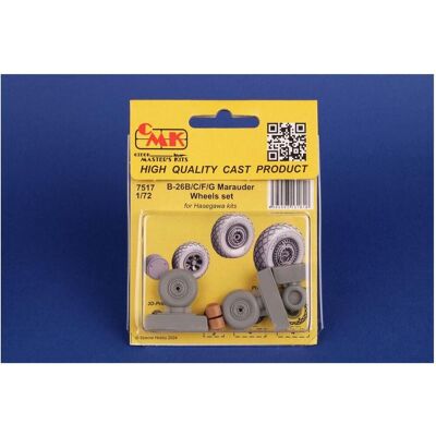 CMK B-26B/C/F/G Marauder Wheels set / for Haseg. and Edu kits CMK B-26B/C/F/G Marauder Wheels set / for Haseg. and Edu kits