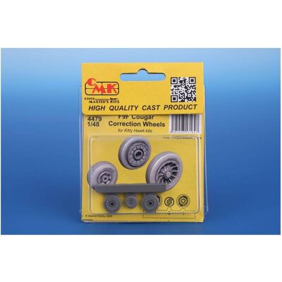 CMK F9F Cougar Correction Wheels / for Kitty Hawk kits CMK F9F Cougar Correction Wheels / for Kitty Hawk kits