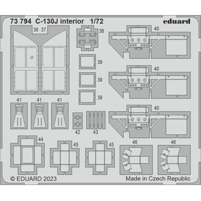 Eduard C-130J interior 1/72 ZVEZDA Eduard C-130J interior 1/72 ZVEZDA