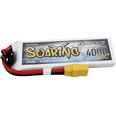 Gens Ace Battery G-Tech Soaring 4000mAh 7.4V 30C 2S1P XT90 (4000 mAh, 7.40 V) Gens Ace Battery G-Tech Soaring 4000mAh 7.4V 30C 2S1P XT90 (4000 mAh, 7.40 V)