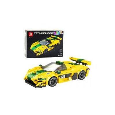 Lean Toys P1 GTR Rennwagen-Bausatz Gelb 351 Teile. Lean Toys P1 GTR Rennwagen-Bausatz Gelb 351 Teile.