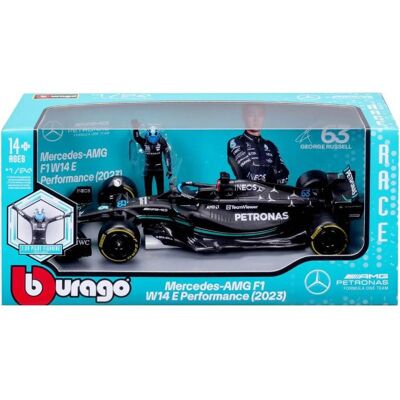Bburago Rennen (Formel) mit Fahrerfigur - Mercedes-AMG F1 Bburago Rennen (Formel) mit Fahrerfigur - Mercedes-AMG F1