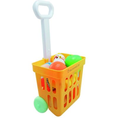 ODS, Kaufladen Zubehör, Maisonelle Einkaufswagen mit ODS, Kaufladen Zubehör, Maisonelle Einkaufswagen mit