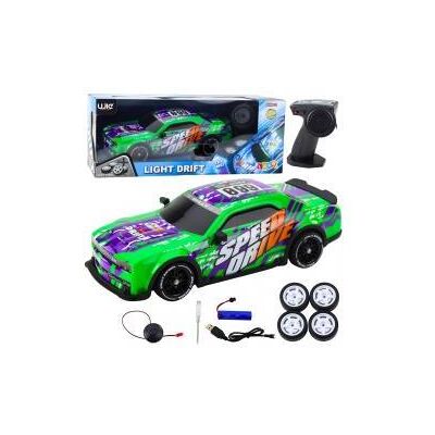 Lean Toys Leantoys Sportwagen R/C beleuchtete Karosserie grün Lean Toys Leantoys Sportwagen R/C beleuchtete Karosserie grün