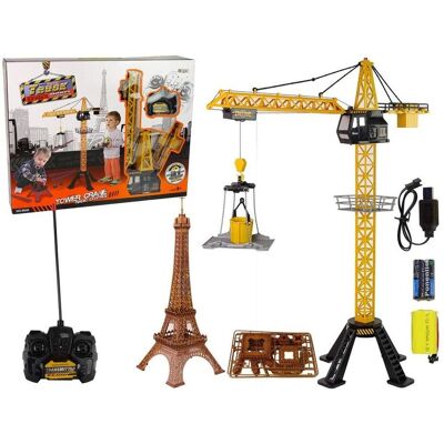 Lean Toys Baukran Mit R/C-Fernbedienung gesteuerter 90 cm hoher Eiffelturm-Bau Lean Toys Baukran Mit R/C-Fernbedienung gesteuerter 90 cm hoher Eiffelturm-Bau