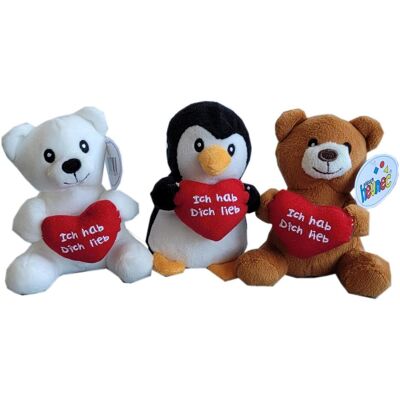 Heunec BÄR/PINGUIN mit Herz 3-fach Heunec BÄR/PINGUIN mit Herz 3-fach