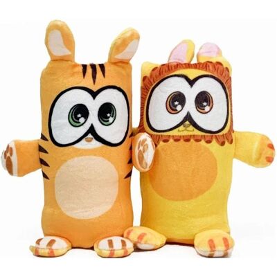 EPEE Doppelseitige doppelseitige Tiger-Löwen-Maskottchen (17 cm) EPEE Doppelseitige doppelseitige Tiger-Löwen-Maskottchen (17 cm)