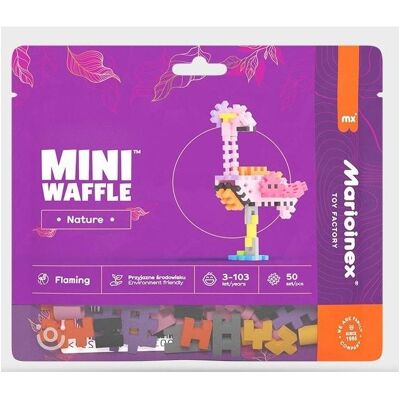 Marioinex Mini-Waffel-Naturblöcke - Flamingo 50 Elemente Marioinex Mini-Waffel-Naturblöcke - Flamingo 50 Elemente
