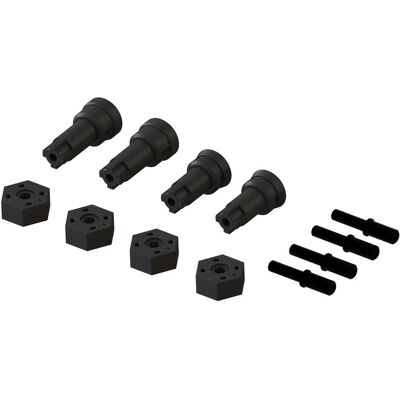 Arrma Wheel Axle and Hub Set B - GROM Arrma Wheel Axle and Hub Set B - GROM